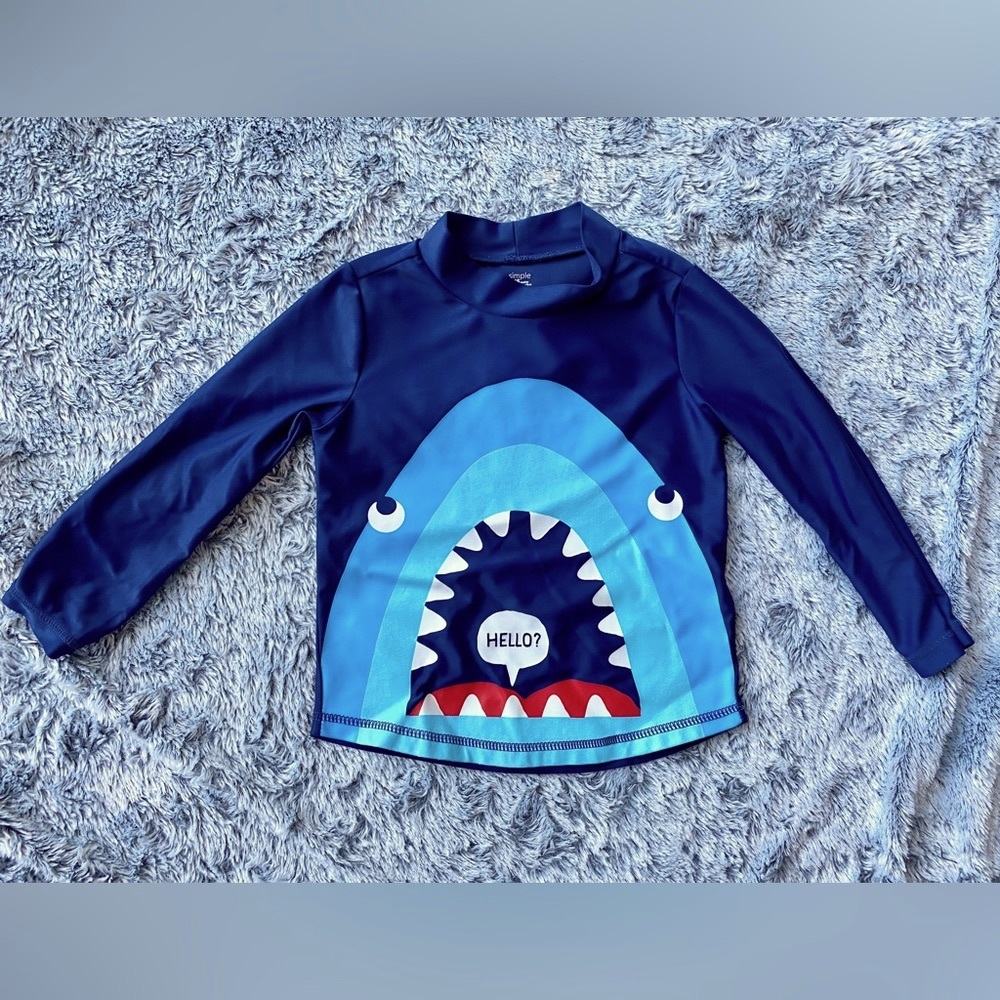 Simple Joys Made by Carter’s Swim Shirt - Shark 🦈 Design - 2T